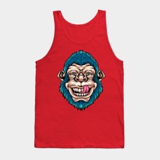 Funny monkey head Tank Top